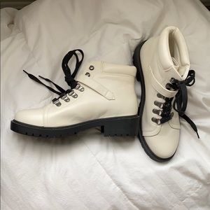 White Ankle Boots